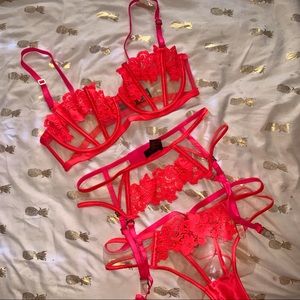 Honey Birdette neon amelie three piece set